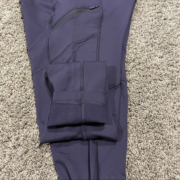 Dusty Purple Lululemon Lined Leggings - Picture 5 of 6
